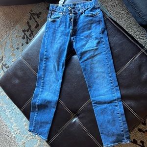 501 Button Fly Levi’s, Blue, Men’s, W28 L32